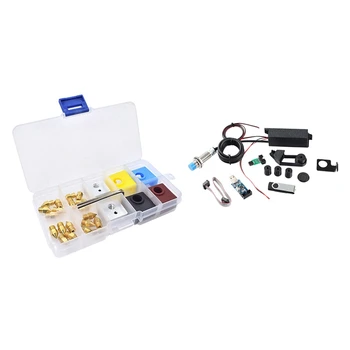 

MK Extruder Print Head 1.75mm Filament Nozzle and Heat Block Kit with Complete Auto Bed Leveling Sensor Kit