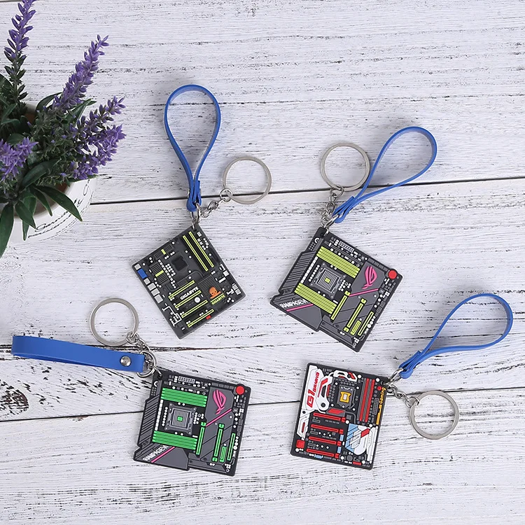 The Latest Gigabyte Motherboard Keychain Mini Mainboard Car Keyring Soft Rubber PVC systemboard Pack Pendant Intel AMD CPU Gift
The Latest Gigabyte Motherboard Keychain Mini Mainboard Car Keyring Soft Rubber PVC systemboard Pack Pendant Intel AMD CPU Gift