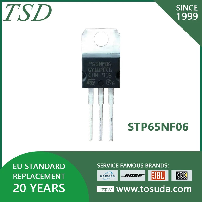 10 шт./лот STP65NF06 TO-220 MOSFET n-канальный транзистор питания | Электроника