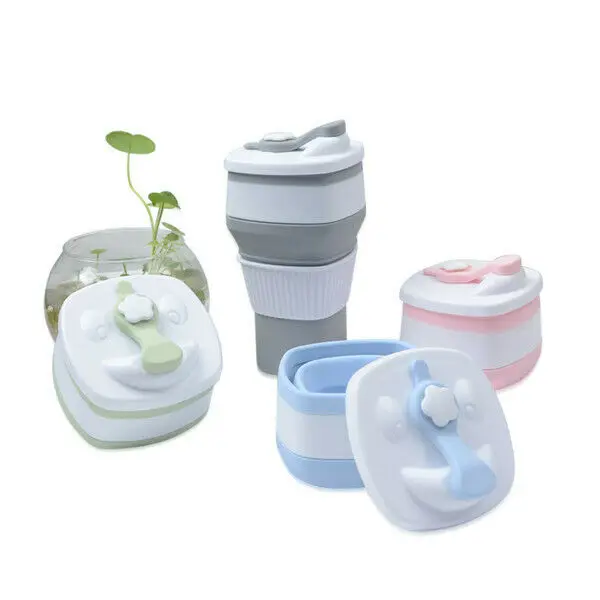 

Collapsible Silicone Outdoor Sports Fitness Cup Mug Foldable Travel Water Cups 300ml Telescopic Cup