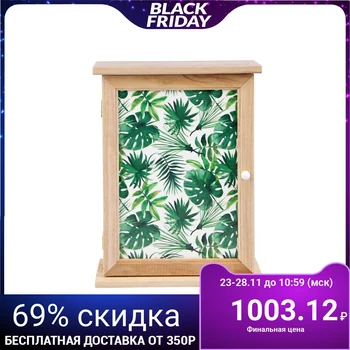 

Key holder wood 6 hooks "Palm leaves" 30x22x8 cm 2747721
