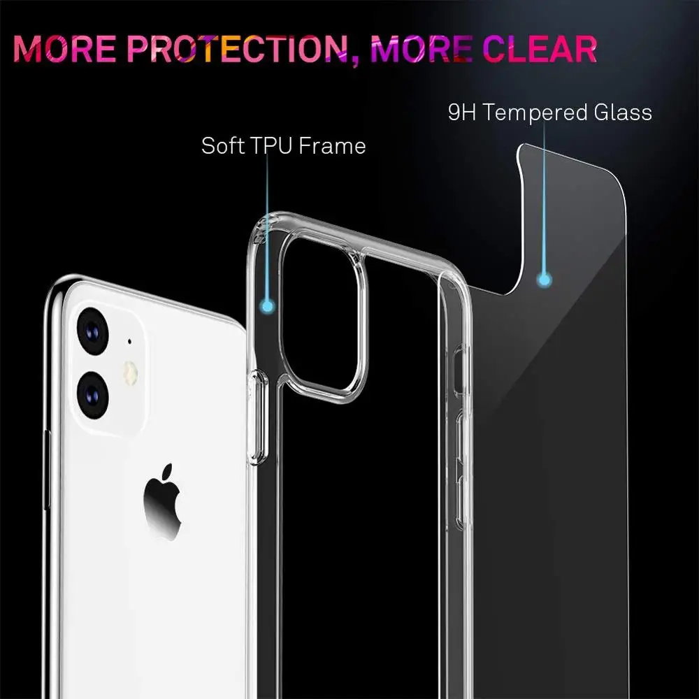 Arvin HD Clear Case for iPhone 11 Pro Max X XR XS Max 6 7 8 2
