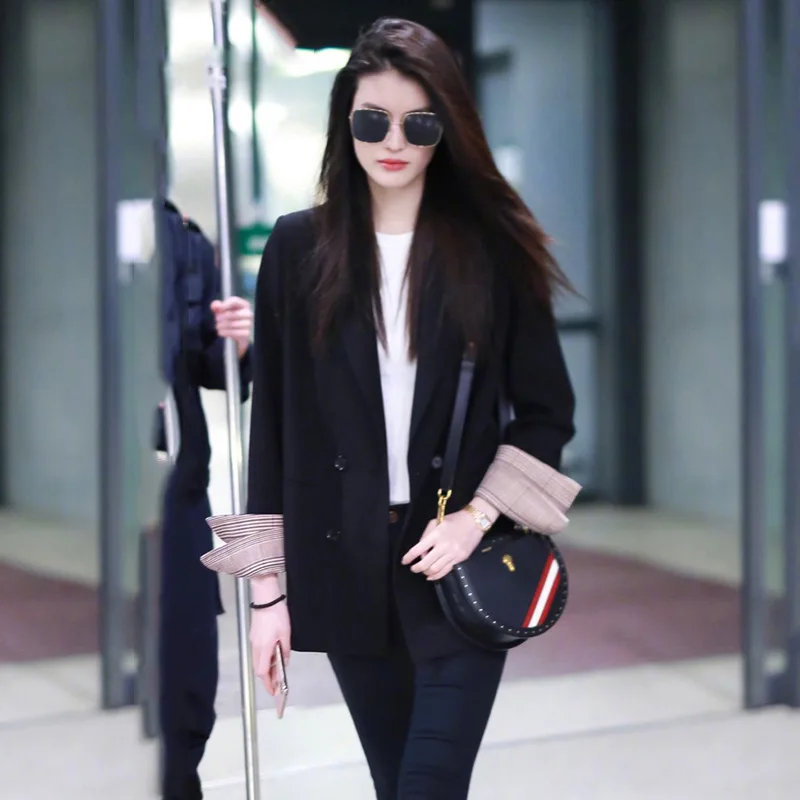

Spring And Autumn Casual Small Suit Korean-style CHIC Large Size Slimming Hong Kong Flavor Versatile Suit WOMEN'S Coat 2019 What