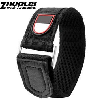 

hook and loop fastener canvas watch strap waterproof nylon watch strap for Canned watch male 20mm/22mm/23mm/24mm