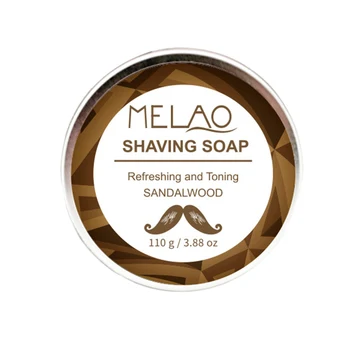 

MELAO Shaving Cream Anti-Allergy Shaving Soap Moisturizing Razor Soap Men Facial Care 110G