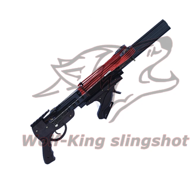 New Version Wolf King Powerful Slingshot Rifle Portable SemiAutomatic