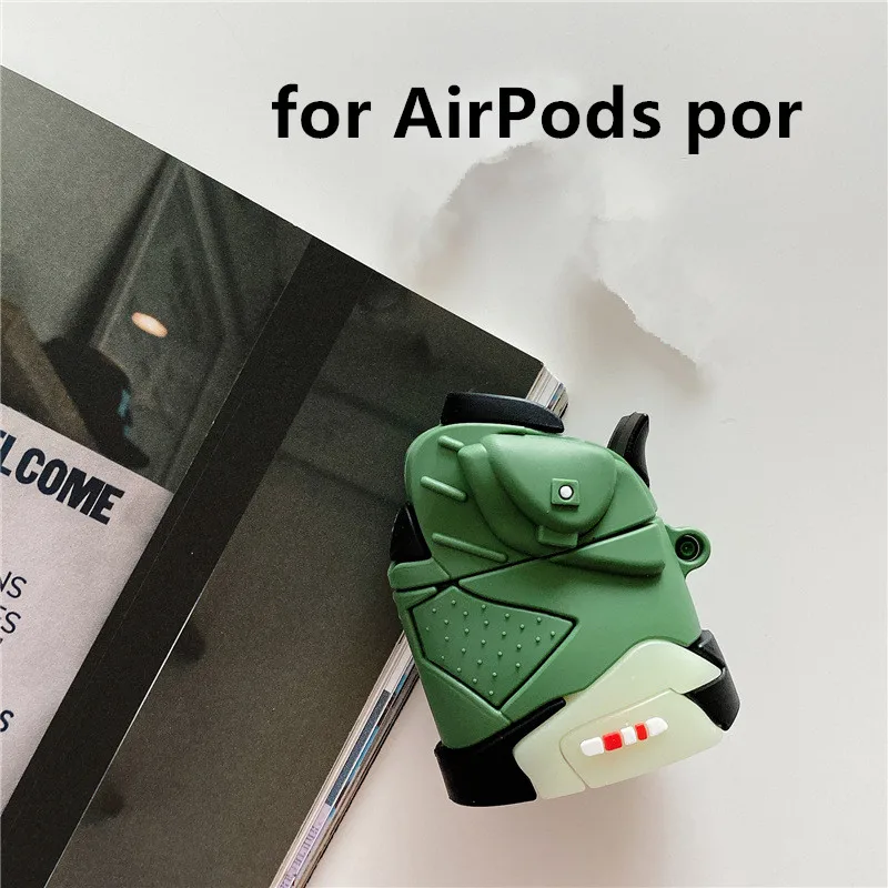 Креативный 3D AJ1 Баскетбольная обувь силиконовый чехол Брелок для Apple Airpods 1 2 беспроводной Bluetooth чехол для наушников Аксессуары - Цвет: for AirPods pro