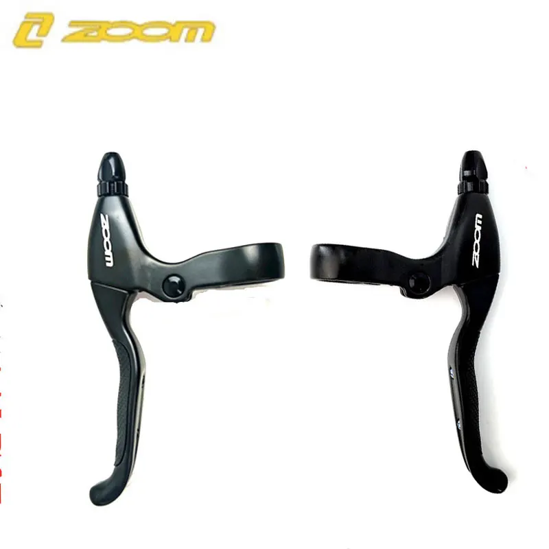 pair no bell ZOOM HB-100 MTB велосипедный тормоз HB100 велосипедные тормоза суппорт с роторами запчасти для велосипеда гидравлический поршень двусторонний с v-тормозным рычагом - Цвет: pair no bell