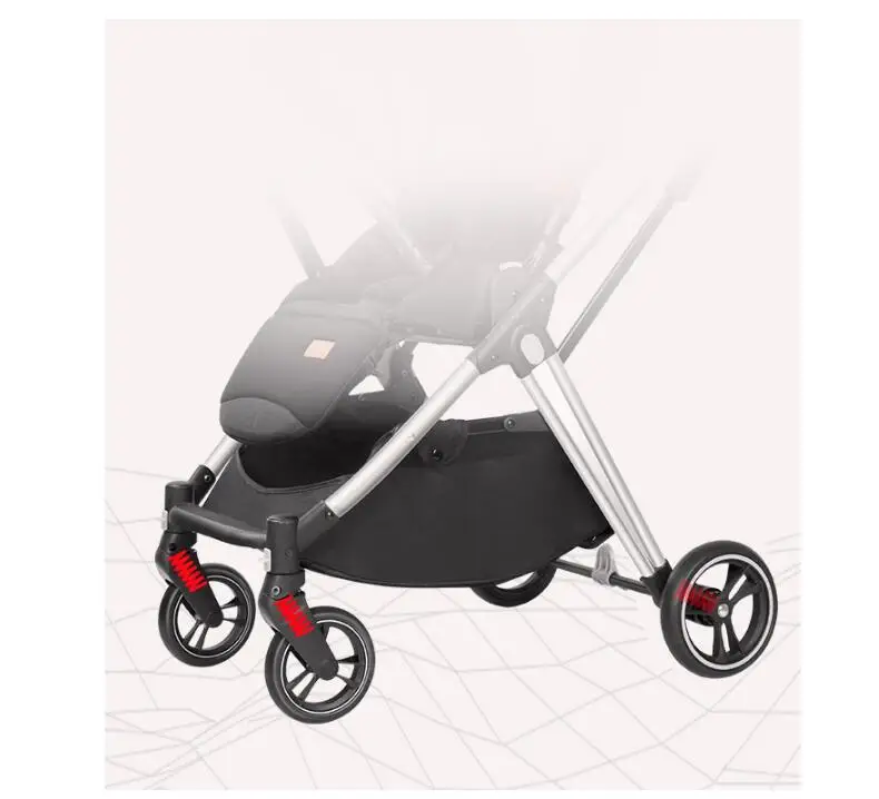 7,9 кг красивый пейзаж для детей коляска 3 в 1 реверсивная легкая амортизация горячий прогулочная коляска портативная Роскошная розовая коляска