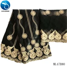 LIULANZHI парча Tissu Африканский Базен Riche для мужчин и женщин одежда 7 ярдов/партия высокое качество Базен Riche ML47B80