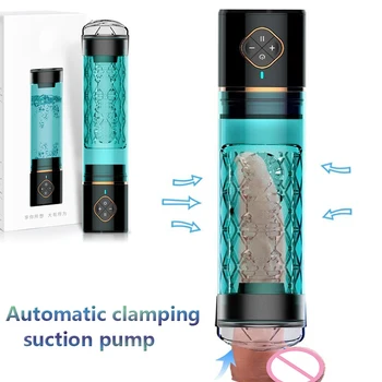 Water Bath Penis Enlargement Vacuum Pump Electric Male Masturbator Cup Penis Delay Training with Spa Sex Machine For Man toys 18 1