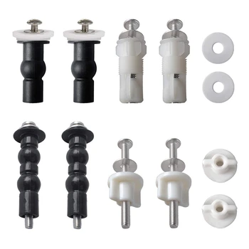 

Toilet Seat Screws Nuts & Bolts Metal, Toilet Seat Hinges Screws Fixings Expanding Rubber Nut Fit for TOTO, Kohler & American St