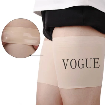 

VOGUE Letter Printed Anti Schuur Kousenband Leg Warmers Silicone Non-slip Bande Anti Frottement Cuisse Bandelettes Woman