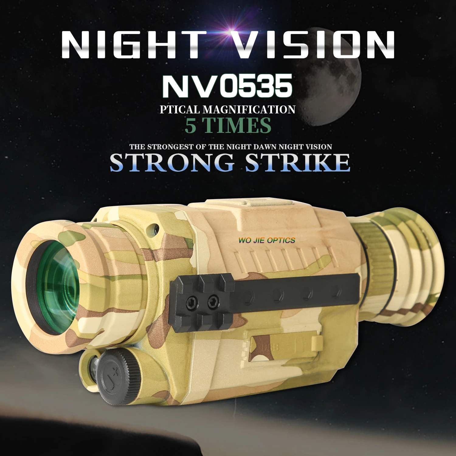 NV0535 Night vision 5X Infrared Digital Camera Vedio 200m Range Monocular Scope For Hunting tactical infrared night | Спорт и