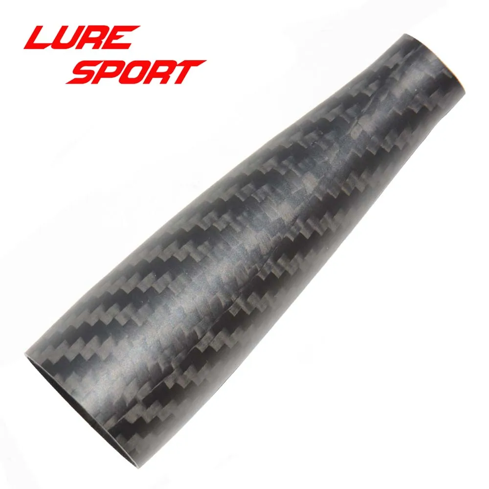 LureSport 2pcs Taper shape 8cm carbon Grip 3K woven Carbon Grip Rod