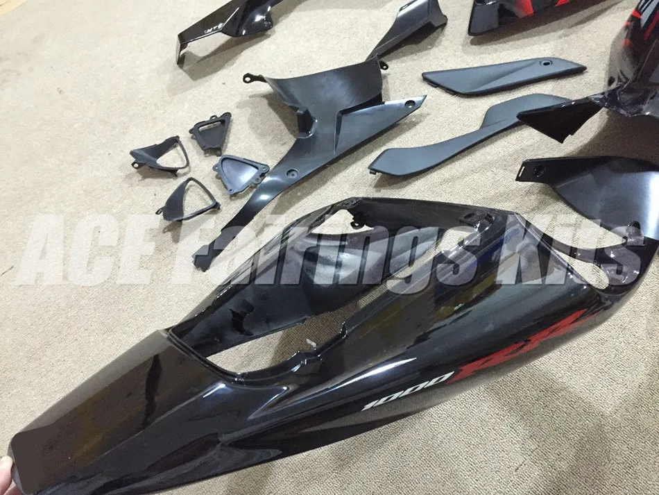 Топ(литье под давлением) ABS Полный комплект обтекателя Подходит для Honda CBR1000RR 06 07 2006 2007 1000RR Обтекатели набор на заказ красный черный