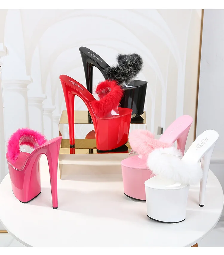 

High Heels Sandals Women Thin-heeled 17cm20cm Sexy Sandalia Feminina High Platform Wedding Shoes Women Summer Zapatos de mujer