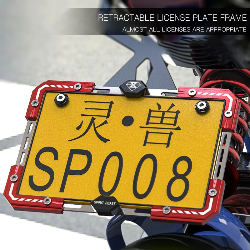 Cornici Porta Targa Moto Cnc Per Yamaha Jog Dragstar Ducati Monster 1100 Suzuki Gixxer Jawa 350 Bmw G310R
