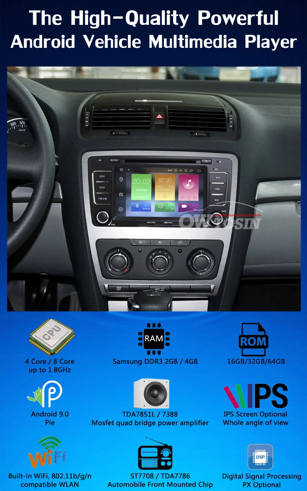 Sale 7" Android 9.0 PX6 4G+64G Car DVD Player for Skoda Octavia 2009 2010 2011 2012 2013 a5 yeti Car Radio Multimedia GPS Navigation 1 Sale 7" Android 9.0 PX6 4G+64G Car DVD Player for Skoda Octavia 2009 2010 2011 2012 2013 a5 yeti Car Radio Multimedia GPS Navigation 1