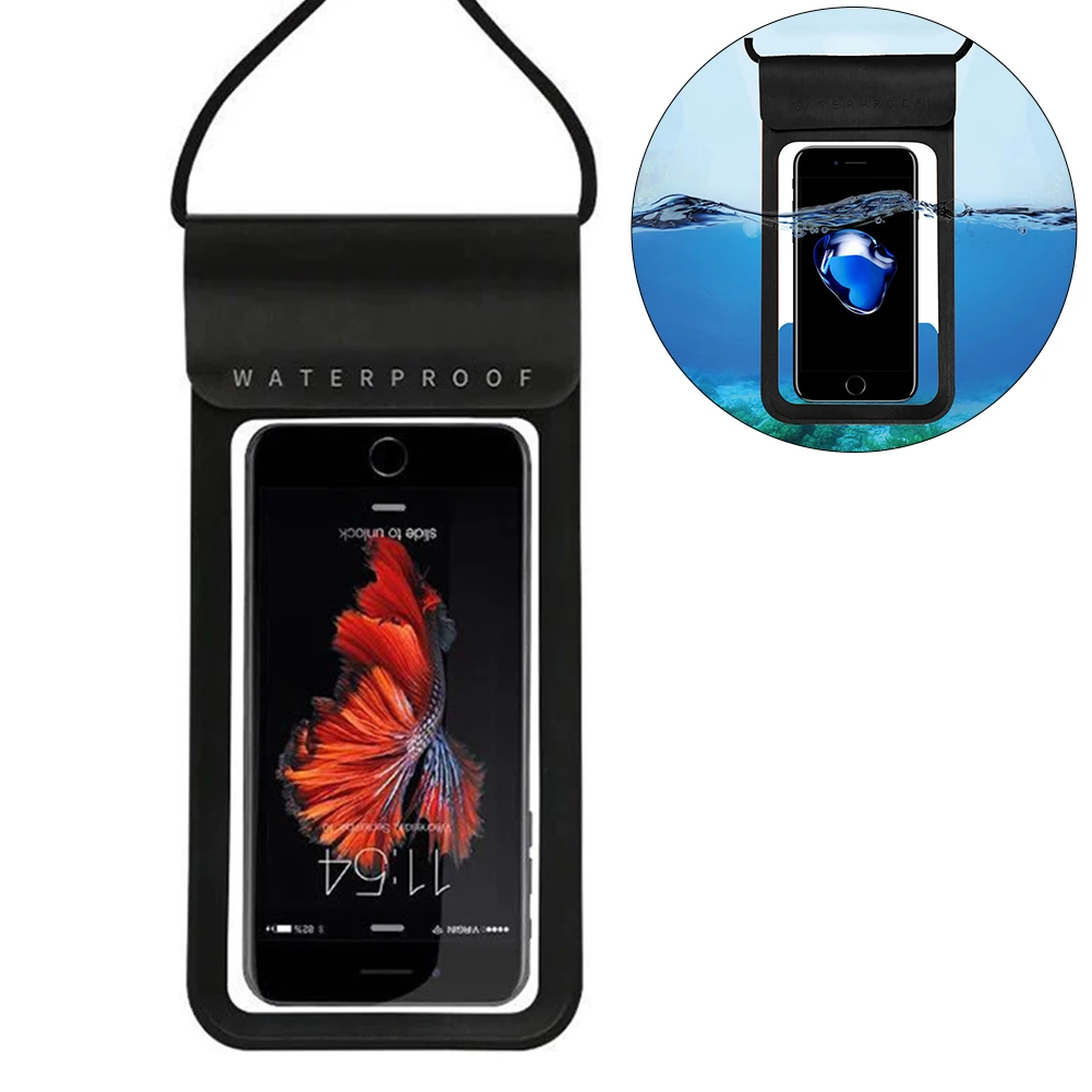 Водонепроницаемый ТПУ чехол для телефона iPhone XS MAX XR X 8 с сенсорным экраном плавающий плавательный спортивный защитный чехол для телефона с шнурком
