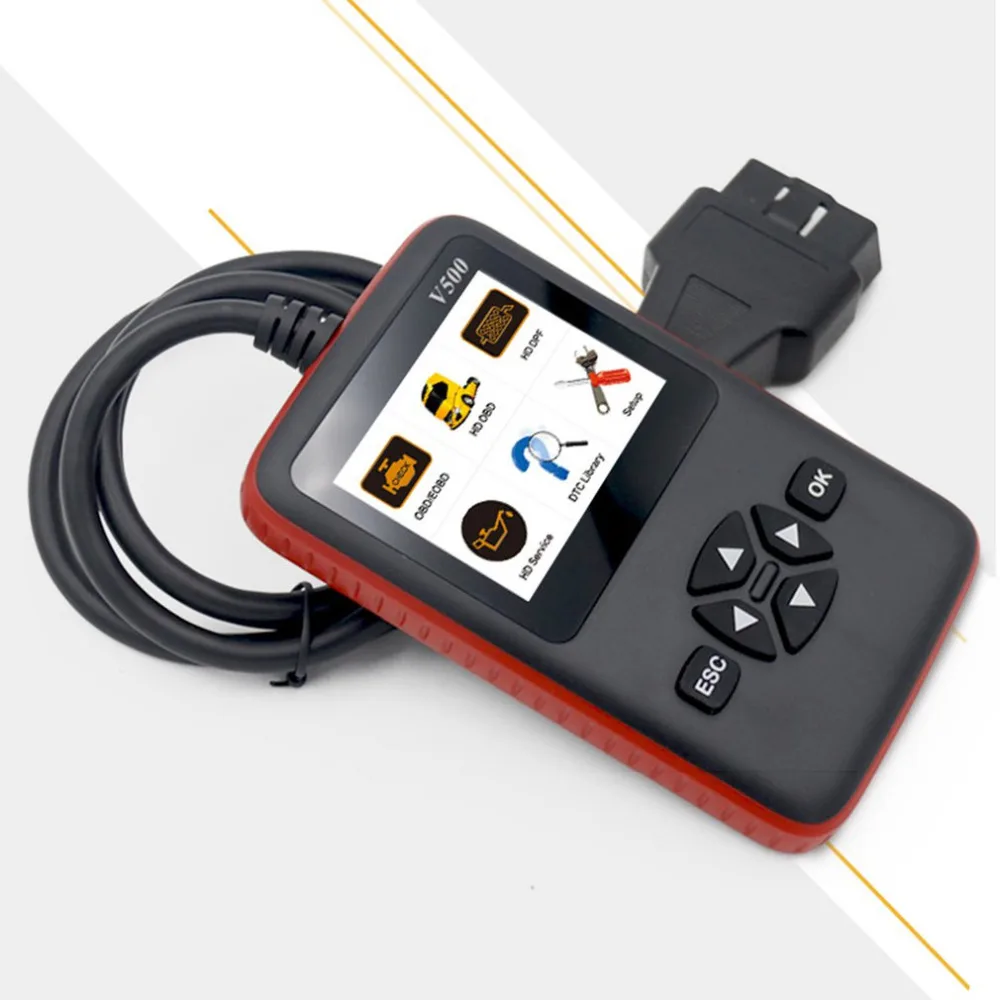 V500 OBD Автомобильный/грузовой диагностический CR-HD устройство для тяжелых грузовиков диагностический инструмент сканер кода V500 диагностический сканер для грузовиков