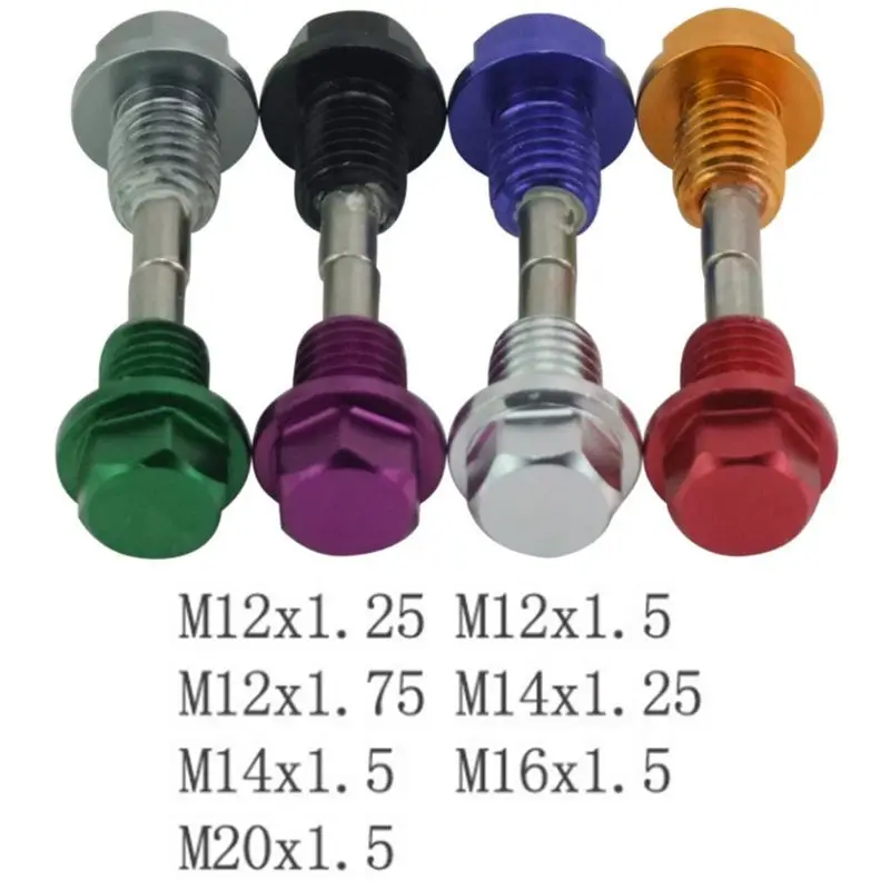 M12x1.5 M12x1.25 M14x1.5 Магнитная дренажная масляная пробка из алюминиевого сплава и