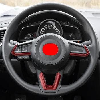 

Car Steering Wheel Trim Circle Sequins Cover Sticker for Mazda 3 6 CX3 CX-3 CX-5 CX5 CX8 CX 9 Axela ATENZA 2017 2018 2019