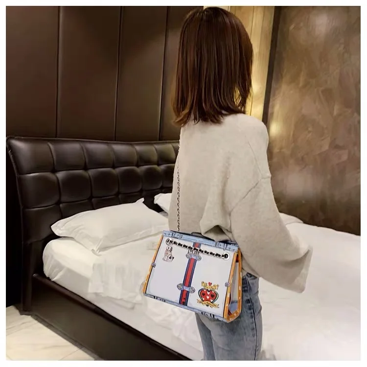 Bolsos de цепи, заклепки, отличное качество para mujer Mujer bolsos de diseñador de bolso de hombro de moda bolsos de cuero de para mujer