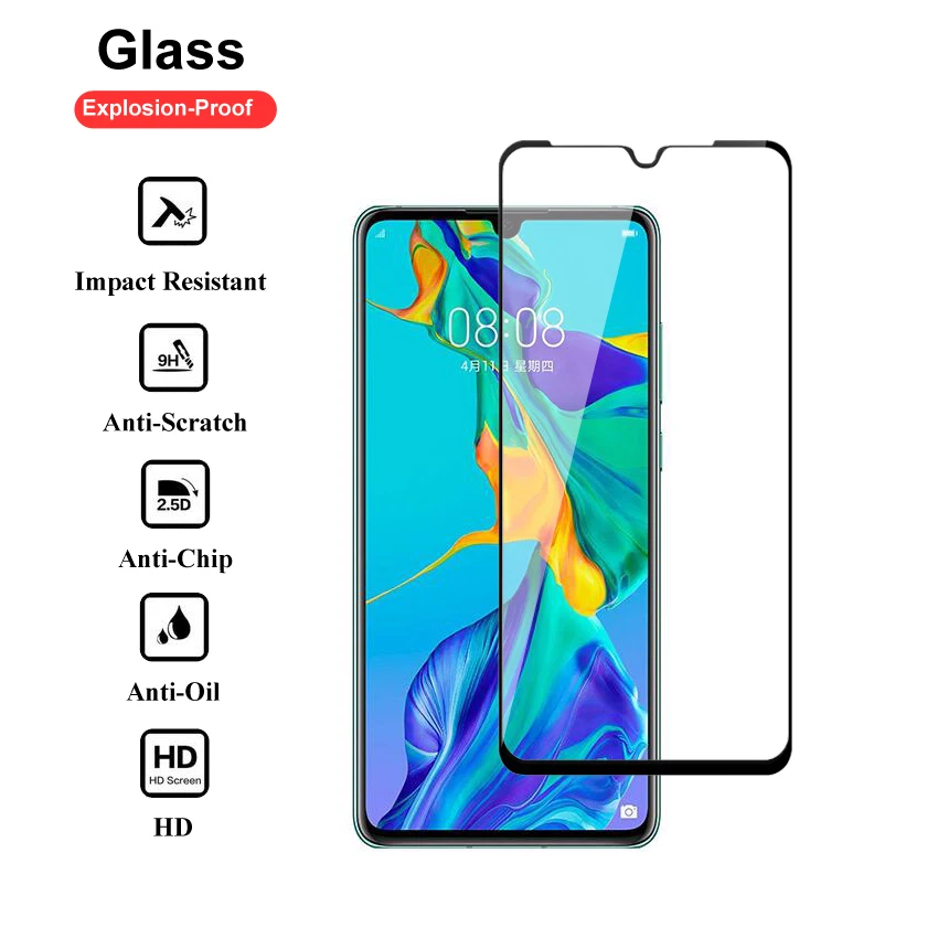 Закаленное стекло для Huawei P40 Lite P30 P20 Pro Honor 10i 20 10 P Smart Z 2019 Защитное экрана|Защитные