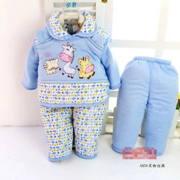 

2018 Spring Infant Clothing Infant Thermal Wear Cartoon Series Baby Four-piece Set