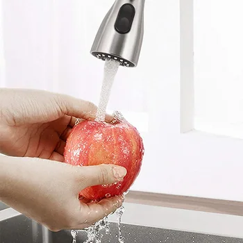 

Faucet Head Sprayer Kitchen Faucet Spray Head Replacement Brushed No Hose For Durability, Ust & Corrosion,water Stop Function