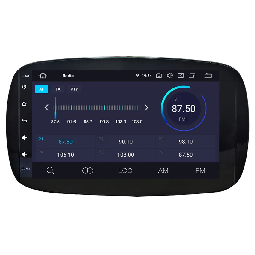 KANOR 1024*600 IPS Android 9.0 2 Din Autoradio Stereo Multimedia For Mercedes Benz Smart 2015 2016 2017 GPS Navigation System