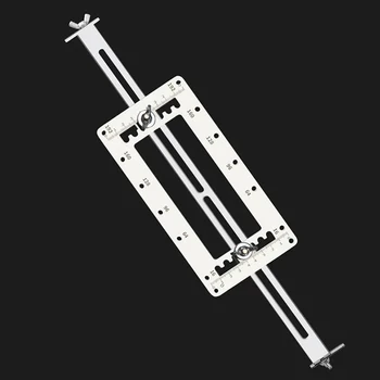 

Stainless Steel Drill Guide Locator Hole Drilling Opener Template Door Cabinets Handle Hole Locator for Woodworking Tool 43*10cm