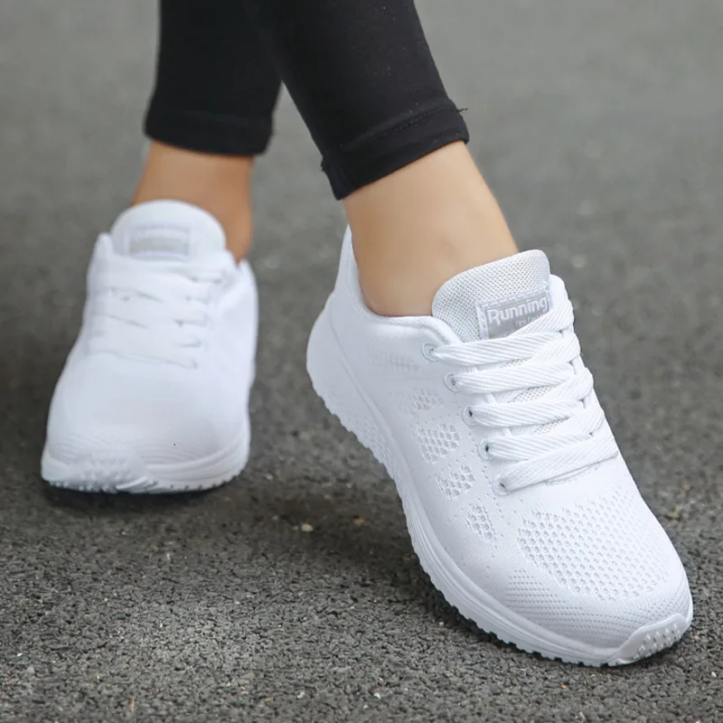 White Sport Shoes Straps Woman Shoes 