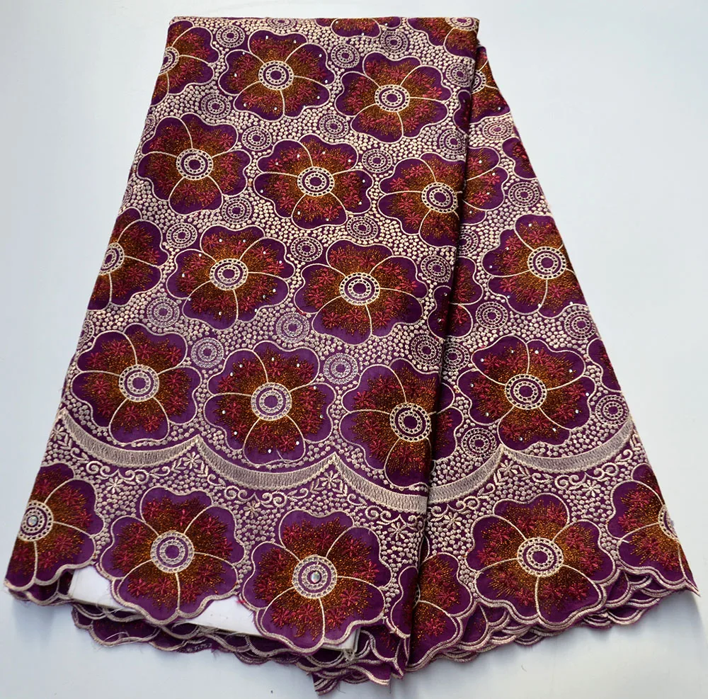 

2020 New Design African Dry Lace High Quality Cotton Fabrics Lace Fabric Swiss Voile Lace Stones In Switzerland