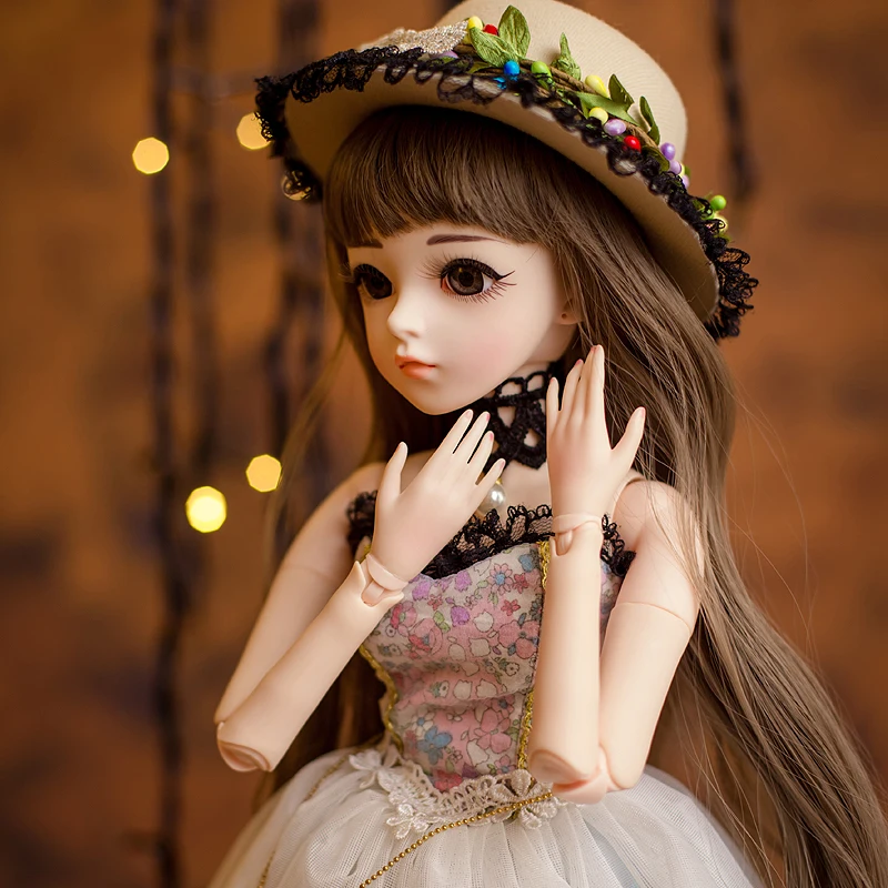 UCanaan 18 шаровых суставов 1/3 23,6 ''BJD SD куклы с одеждой наряд обувь парик волосы макияж для девочек подарок и коллекция кукол - Цвет: Gurnier