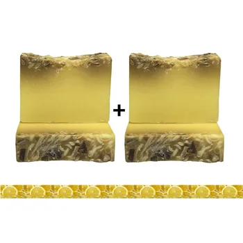 

HANDMADE SOAP 4 PCS Lemon Essential Cold Press Oil Whitening Deep cleaning remove freckle bath body soaps