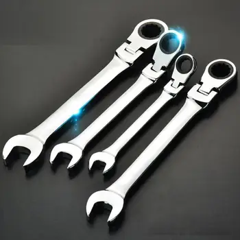 

Movable Dual-Use Ratchet Wrench Moving Head Gear 180Degree Torx Opening Dual-Use Crv72 Tooth Quick Wrench