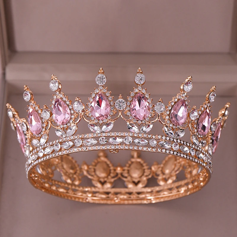 Women Tiaras Princess Fashion Rhinestone Crystal Crown Bridal Bride Party Luxury 