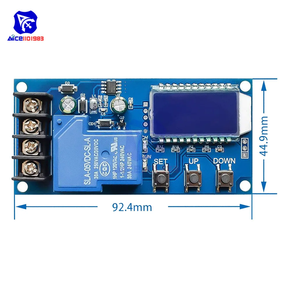 Diymore XY-L30A NC контроль зарядки аккумулятора модуль цифровой полное выключение питания защита от перезаряда переключатель 6-60 в с ЖК-дисплеем