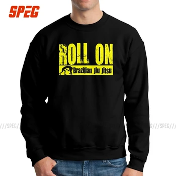 

Brazilian Jiu JItsu Roll On BJJ Men Pullover Cotton Funny Sweatshirts Crewneck Clothes Birthday Gift Hoodie