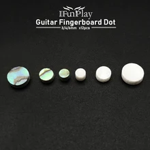 12 шт. в упаковке, для детей 3, 4, 6*2 мм ушка инкрустация горошек с белым жемчугом гитары гриф точки для миниатюрная гитара укулеле акустическая Гитары гриф аксессуары