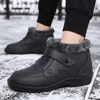 

REETENE Big Size 49 Winter Boots Male Comfort Lightweight Men'S Boots Waterproof Winter Men Boots Casual Warm Snow Boots For Men