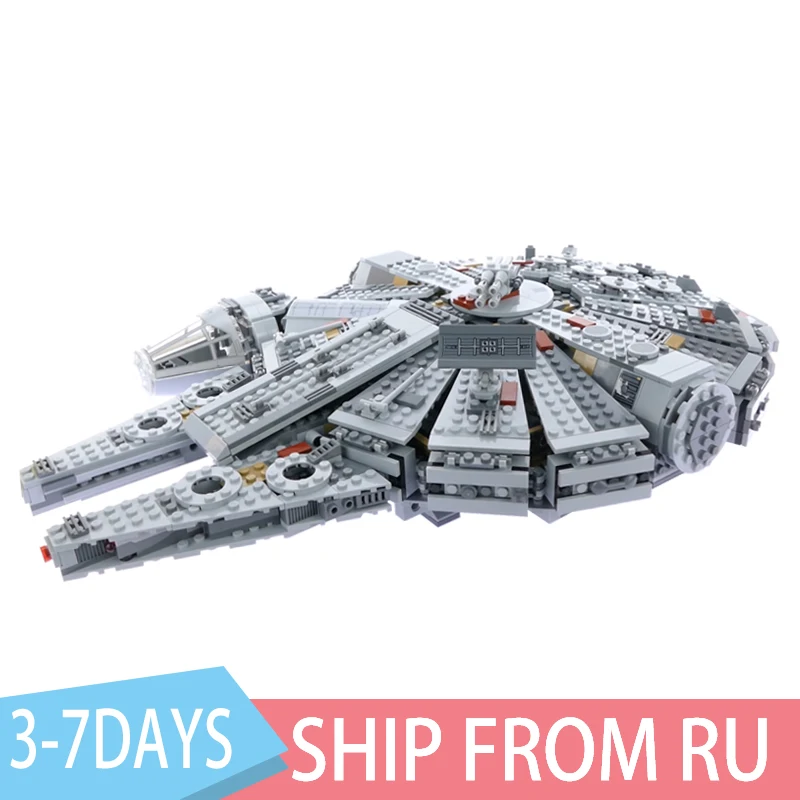 

SHIP FRPM SPAIN The Medium Size Falcon Compatible Star Plan 75105 Millennium Building Blocks Bricks Educational Toys Gifts