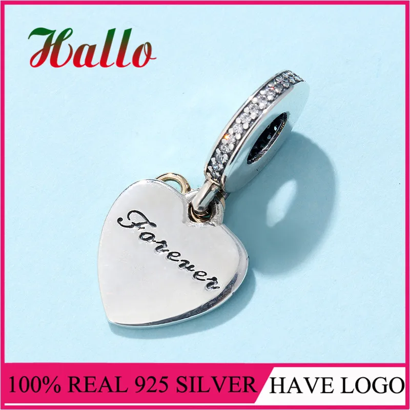 Love You Forever очаровательные бусины-Подвески подходят для браслета argent 925 бусины для изготовления ювелирных изделий Серебро 925 ювелирные изделия