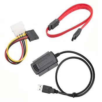 

Three-Way Adapter Cable Usb To Ide / Sata Easy Drive Line 2.5 Inch / 3.5 Inch Hard Drive Optical Drive Adapter Cable