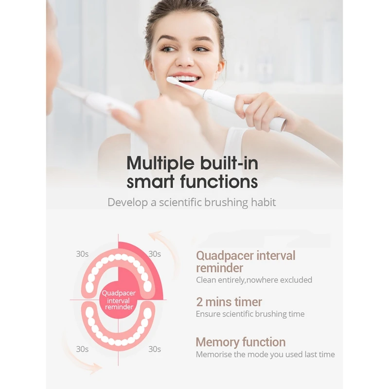Electric Toothbrush Powerful Cleaning Rechargeable Toothbrush IPX7 Waterproof Included Toothbrush Electric Toothbrush Powerful Cleaning Rechargeable Toothbrush IPX7 Waterproof Included Toothbrush