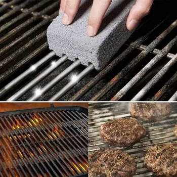 

BBQ Cleaning Stone Block Barbecue Cleaning Brush Reusable Cleaning Square Brick Decontamination Outdoor Grill Mesh Accessories