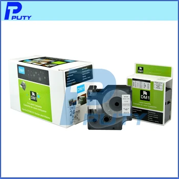 

5PCS for Dymo D1 53713 Electronic Tape Cartridge Black on White 24mm*7M Printer Ribbon Compatible for Dymo Label Printers