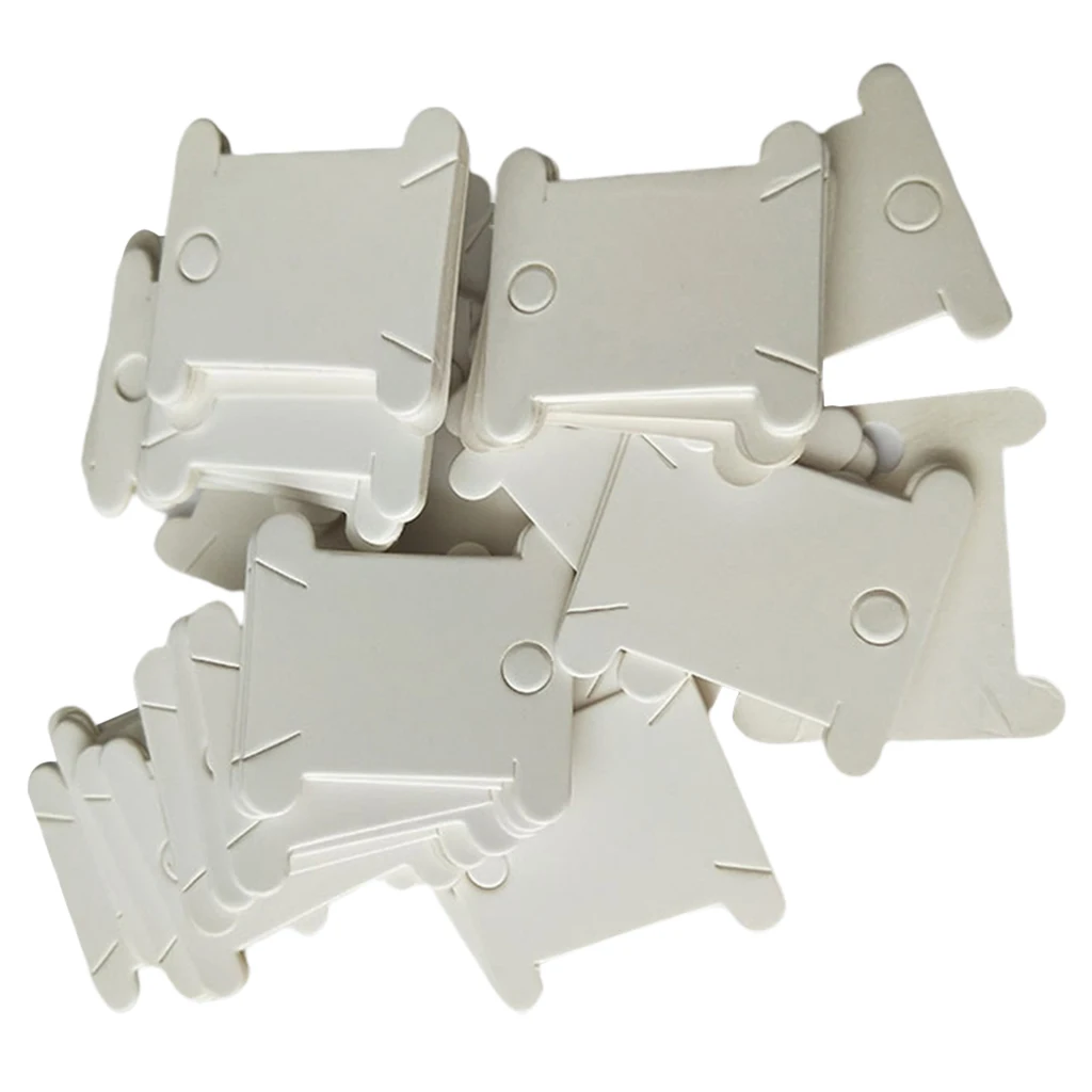200Pcs Floss Bobbins Winder Thread Bobbin Winding Card DIY Tool Holder Spool
